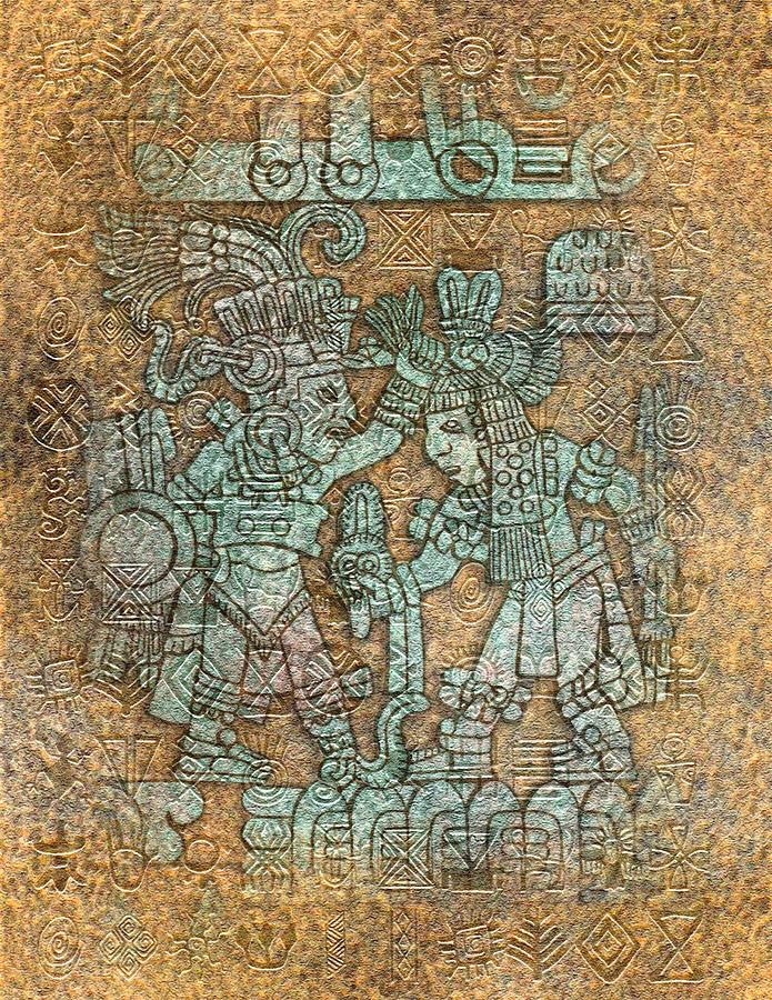 Mayan Couple Digital Art by ErnestineGrindal SaraClarke