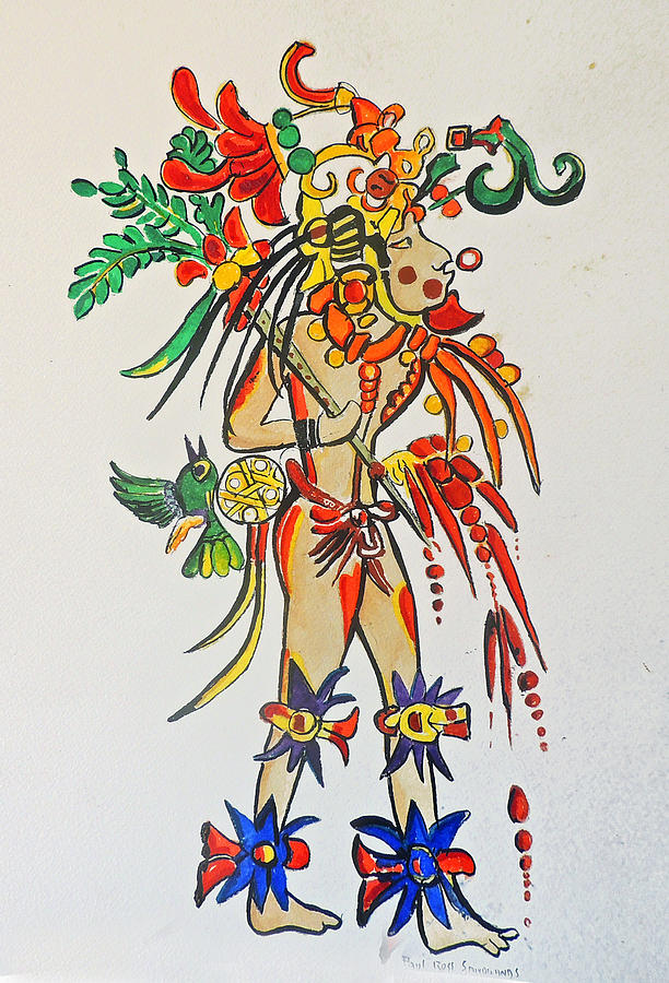 Mayan God Painting