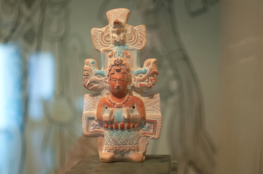 Mayan Museum in Chetumal Digital Art by Carol Ailles
