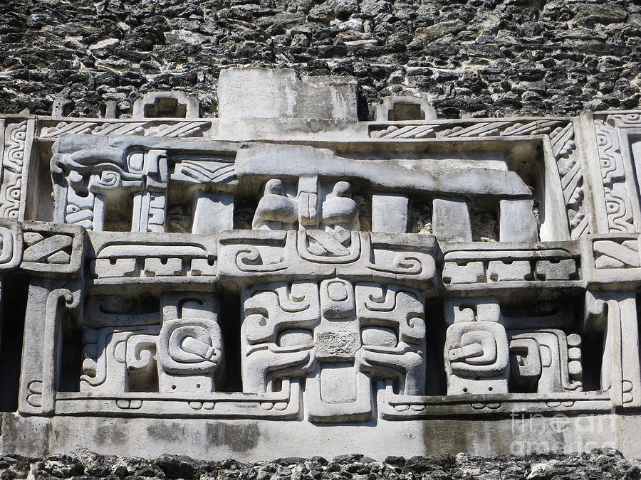 Mayan Relief Sculpture Photograph by Tim Townsend