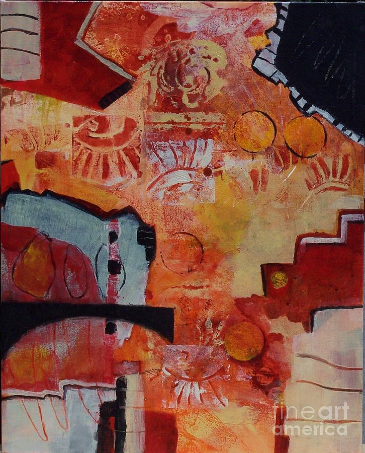 Abstract Expressionism Painting - Mayan Shaman by Donna Frost
