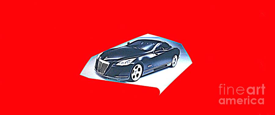 Maybach Exelero Sports Car Coupe 2005 Digital Art by Richard W Linford