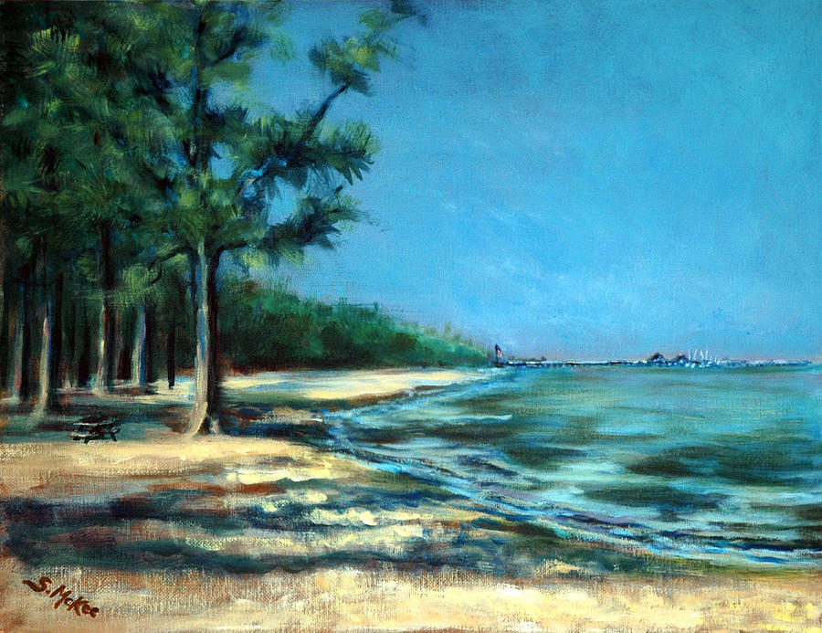 Beach Painting - Maybe a Picnic by Suzanne McKee