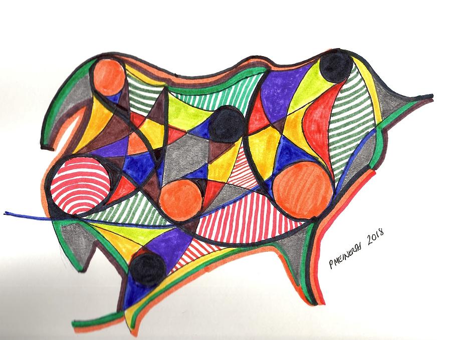 Maybe a pig Drawing by Paul Meinerth