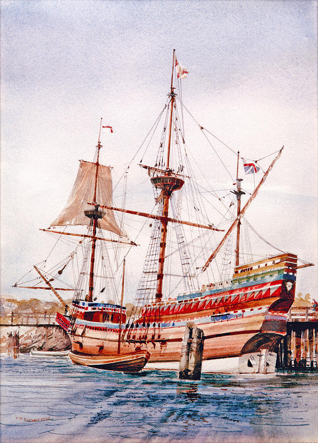 Mayflower II  Painting by P Anthony Visco
