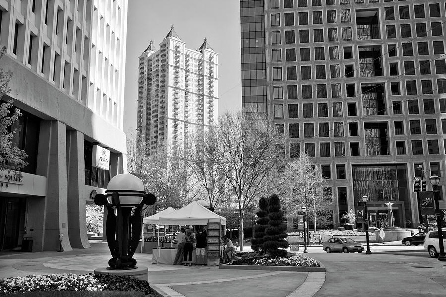 Mayflower Tower Condos Black and White Photograph by Jill Lang