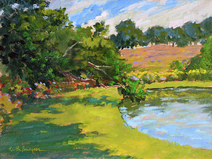 Mayhaw Plantation Pond Painting by Keith Burgess - Fine Art America