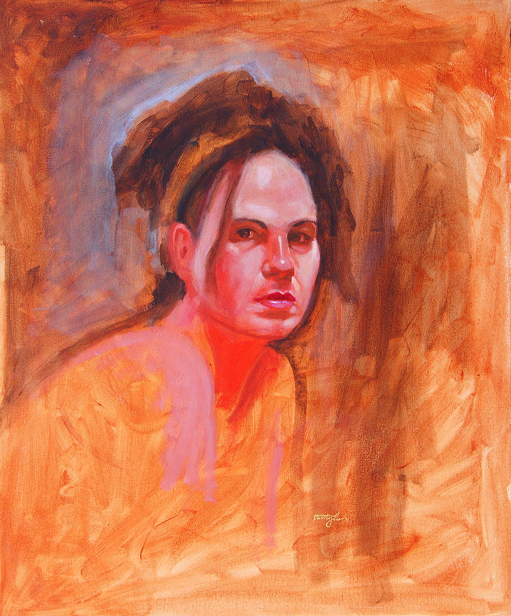 Portrait Painting - Maza by John Tartaglione