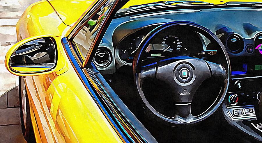 Mazda MX5 Through The Window by Dorothy Berry-Lound Mazda MX5 Through The Window by Dorothy Berry-Lound