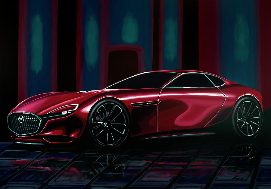 Mazda RX Vision 2015 Painting Painting by Paul Meijering