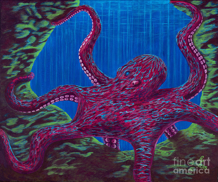 MB Octopus Painting by Rebecca Parker