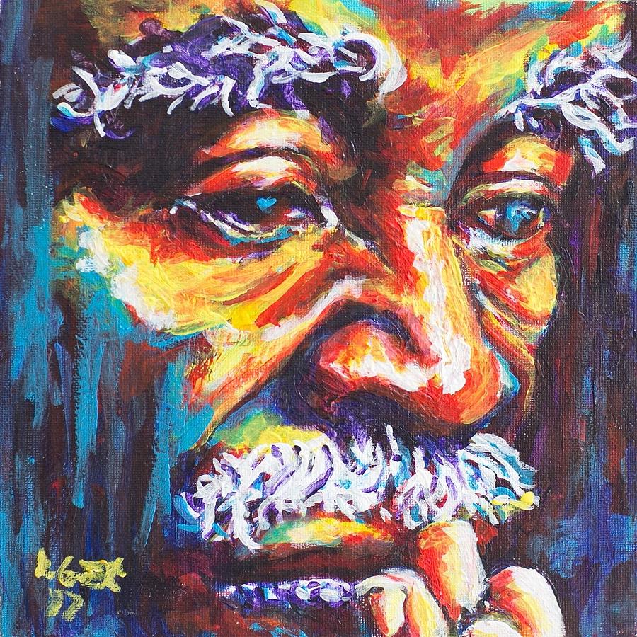 Portrait Painting - Mbeki by Larry Ger