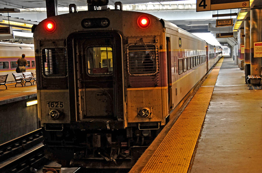 MBTA Track 4 North Station Boston Photograph by Mike Martin