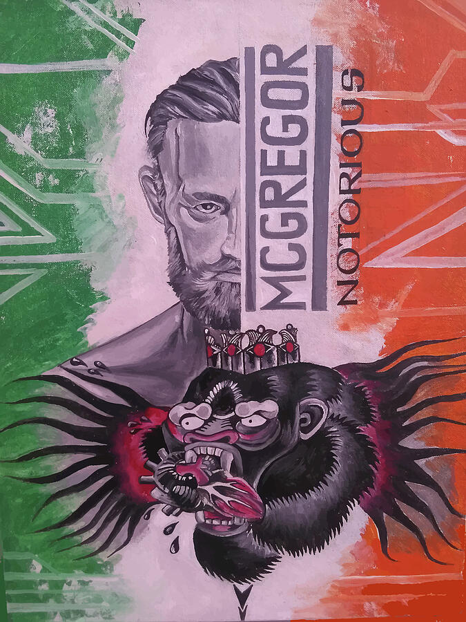 Mcgregor Digital Art - Mc Gregor The Notorious One by Lord Sushantoo Mcgregor Digital Art - Mc Gregor The Notorious One by Lord Sushantoo