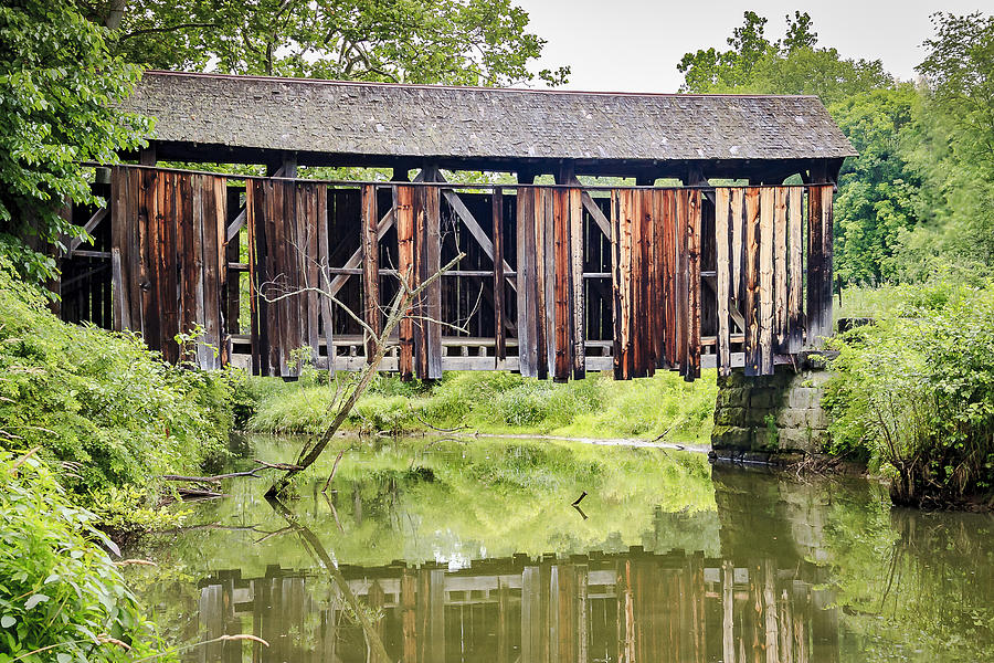 McClellan Covered Bridge  Photograph by Jack R Perry