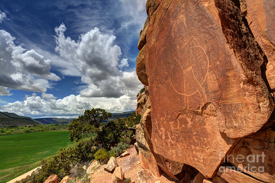 McConkie Ranch Petroglyph 1 - Utah Photograph by Gary Whitton