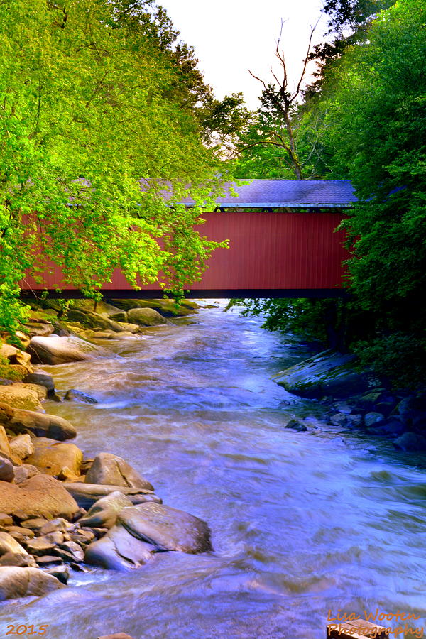 McConnells Mill Covered Bridge Photograph by Lisa Wooten