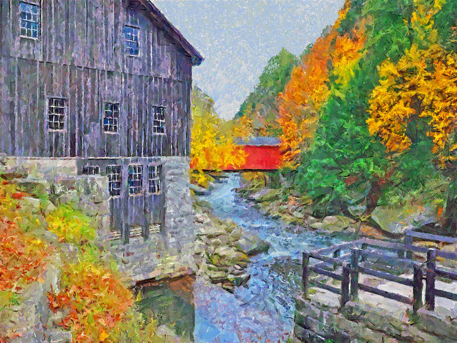 McConnells Mill State Park  Digital Art by Digital Photographic Arts