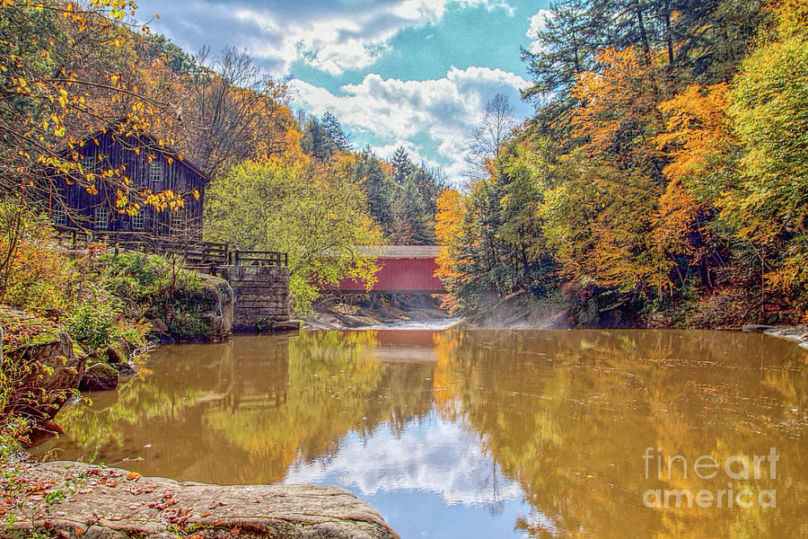 Fall Digital Art - McConnells Mill Three by Randy Steele