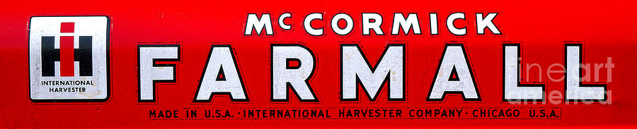 McCormick Farmall by International Harvester Photograph by Olivier Le Queinec