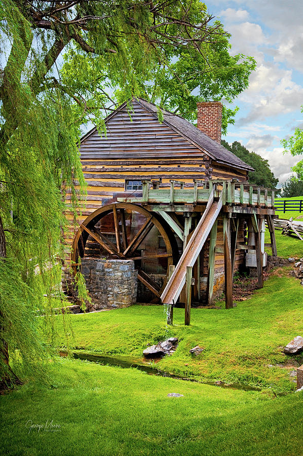 McCormicks Mill Raphine Virginia Photograph by George Moore