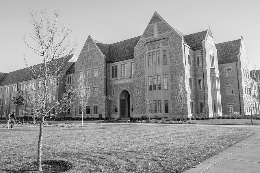 McCourtney Hall Black and White  Photograph by John McGraw