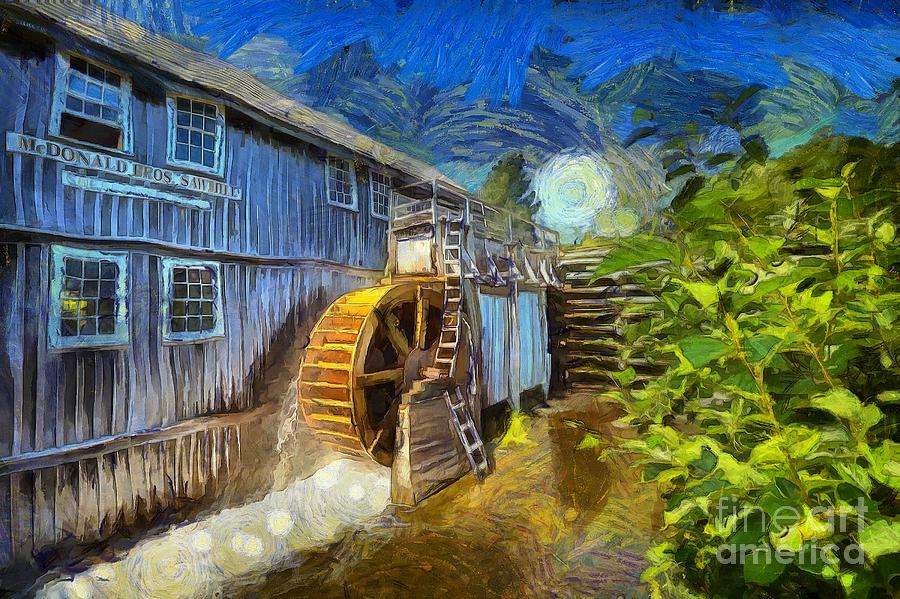 McDonald Brothers Sawmill Digital Art by Eva Lechner