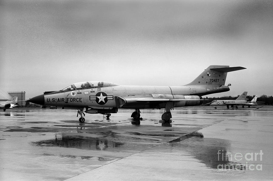 Vintage Photograph - McDonnell F101 Voodoo USAF by Wernher Krutein