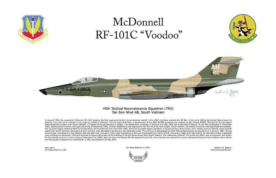 McDonnell RF-101C Voodoo by Arthur Eggers