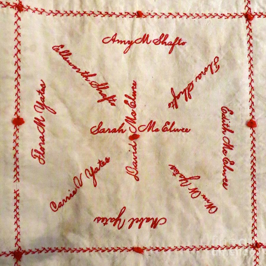 McElwee Family Quilt Square  Photograph by Nancy Patterson