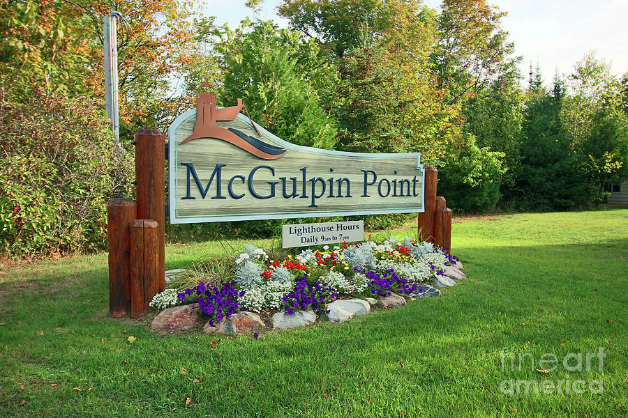 McGulpin Point Lighthouse Sign 4310 Photograph by Jack Schultz