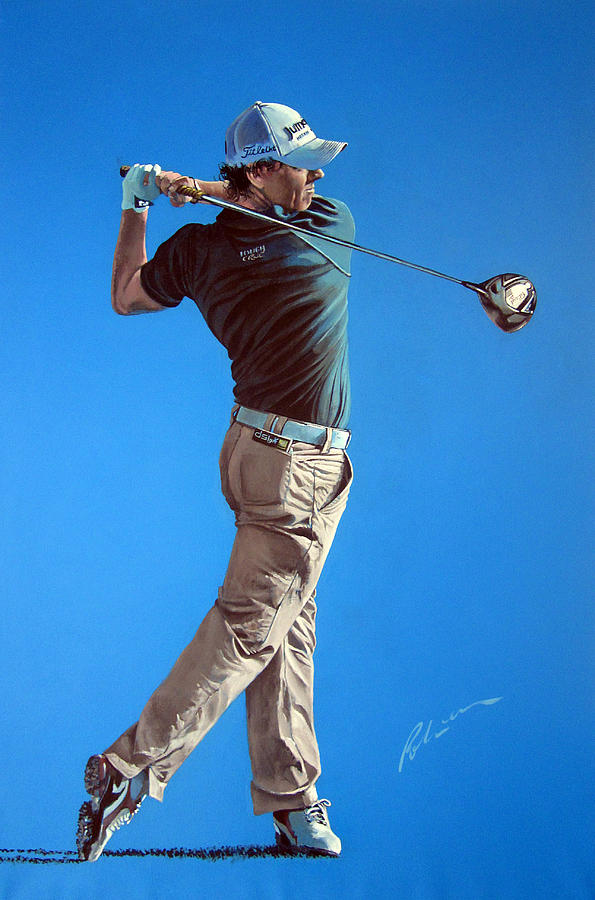 Rory Mcilroy Painting - Mcilroy 2012 by Mark Robinson Rory Mcilroy Painting - Mcilroy 2012 by Mark Robinson