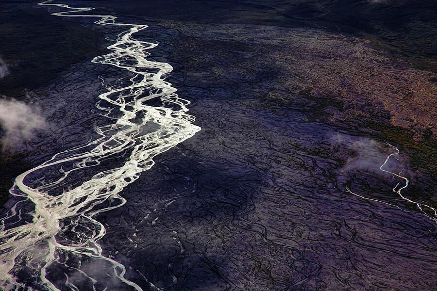 Denali National Park Photograph - McKinley River From The Air by Rick Berk