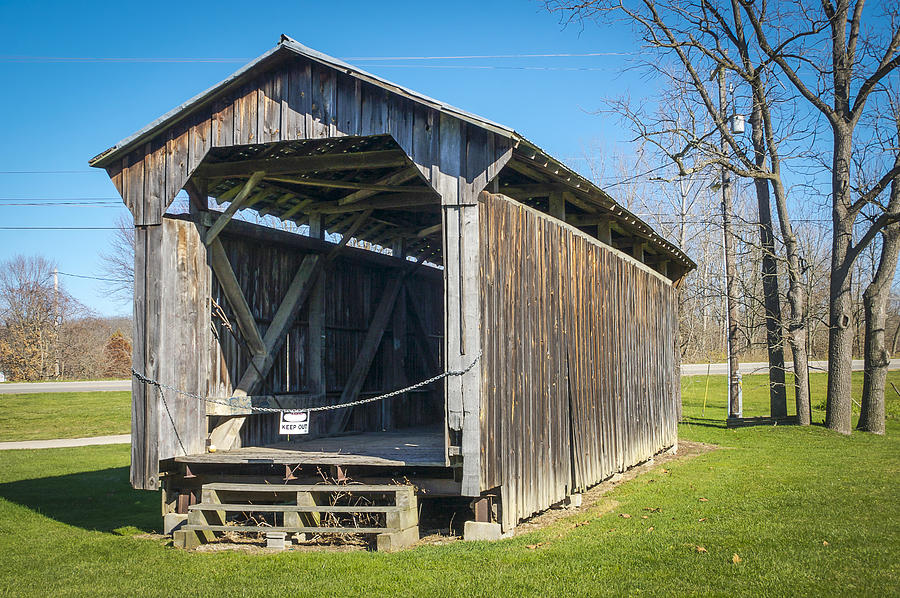 McLain/Lobdell Covered Bridge  Photograph by Jack R Perry