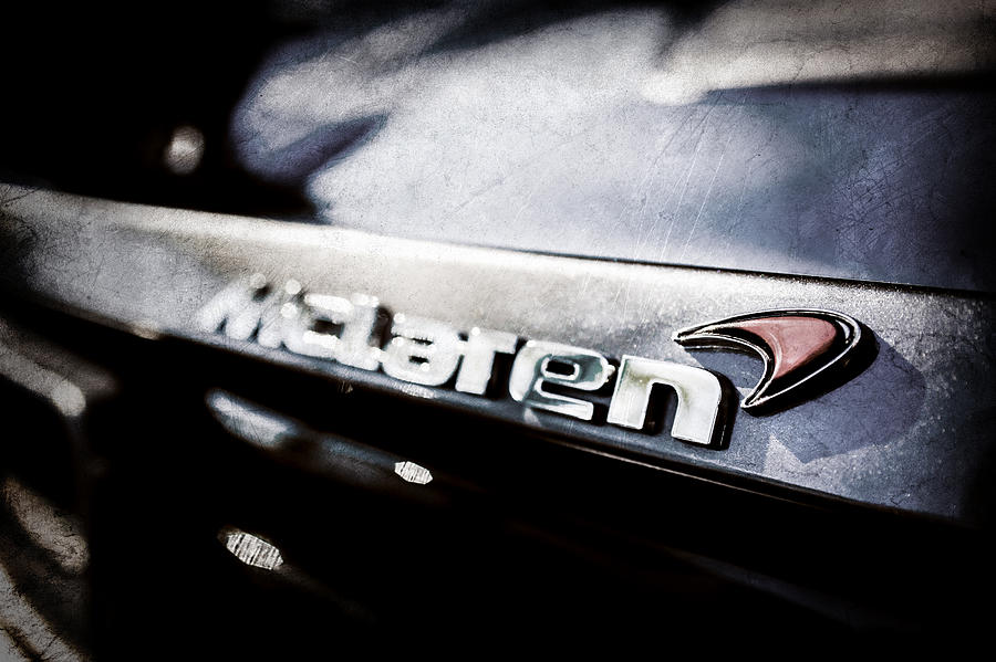 McLaren 12C Spider Rear Emblem -0143ac Photograph by Jill Reger