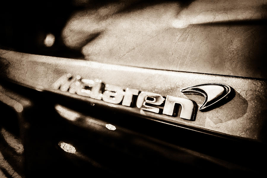 McLaren 12C Spider Rear Emblem -0143s Photograph by Jill Reger