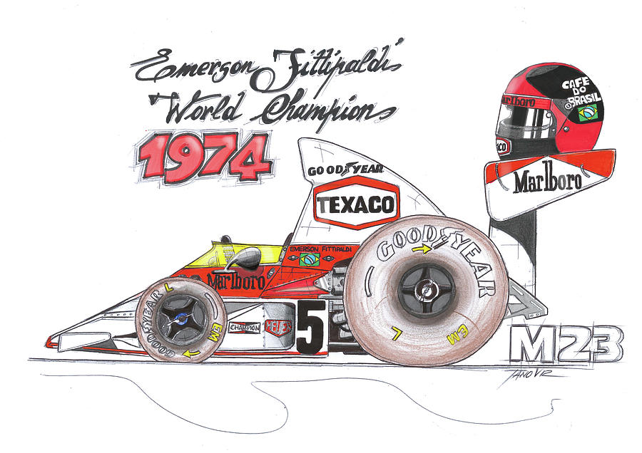 Steve Mcqueen Painting - McLaren M23 by Tano V-Dodici ArtAutomobile
