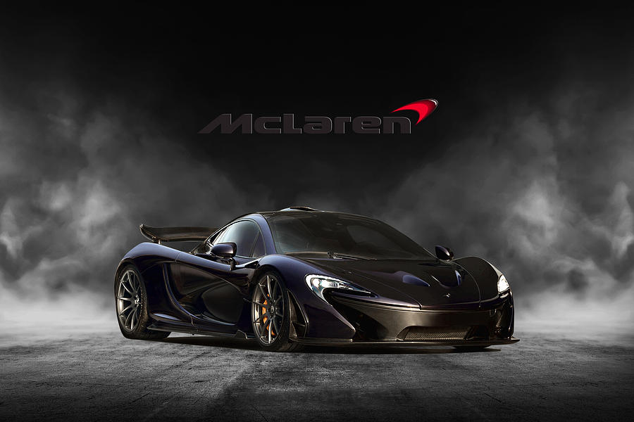 McLaren P1 Digital Art by Peter Chilelli