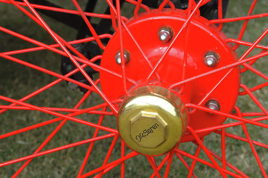 McLaren Red Spokes Photograph by Jerry Griffin