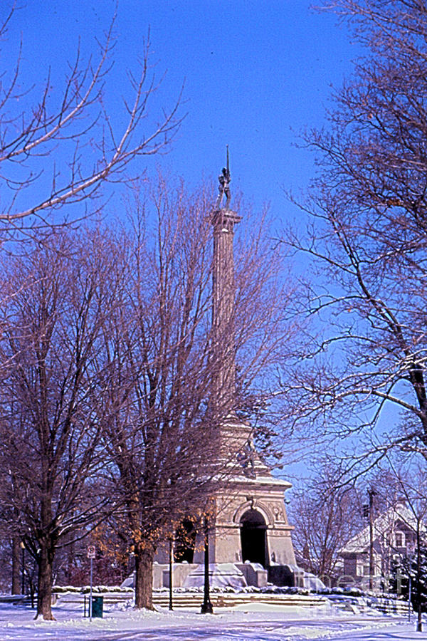 McLean County Soldiers and Sailors Monument  Photograph by Alan Look