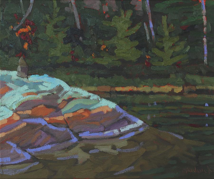 Fall Painting - McNabb Point by Phil Chadwick
