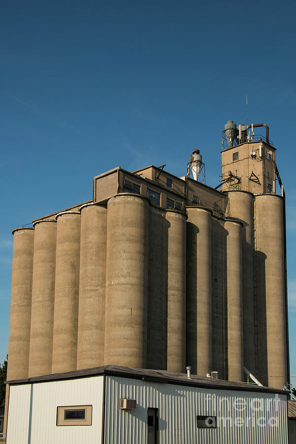 McPherson Grain Elevators Photograph by Bob Phillips