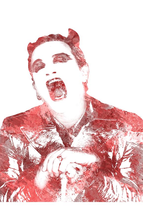 U2 Digital Art - McPhisto red by Clad63