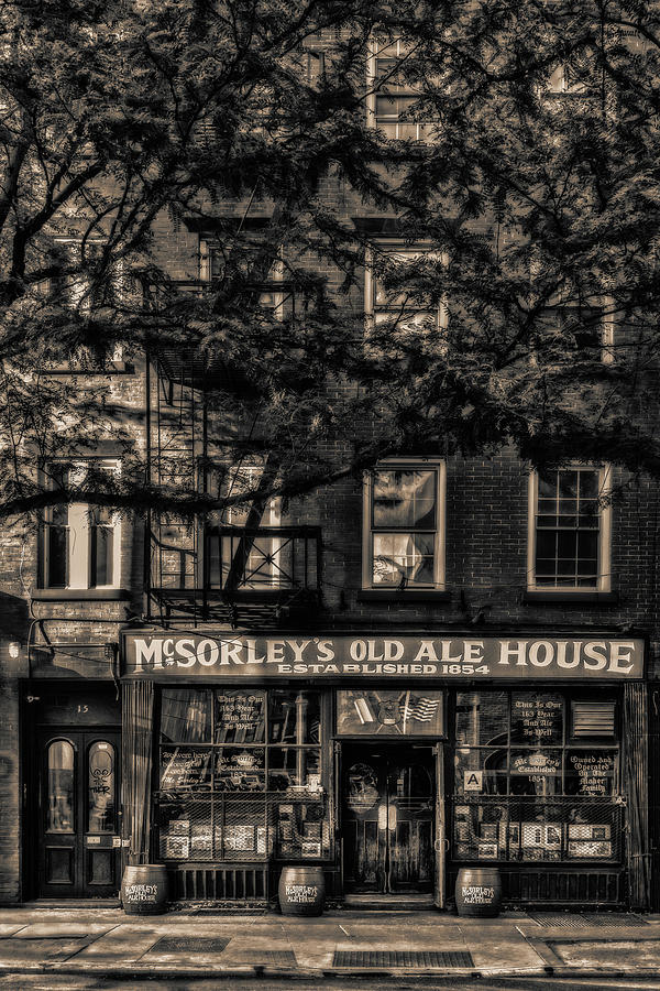 McSorleys Old Ale House NYC BW Photograph by Susan Candelario