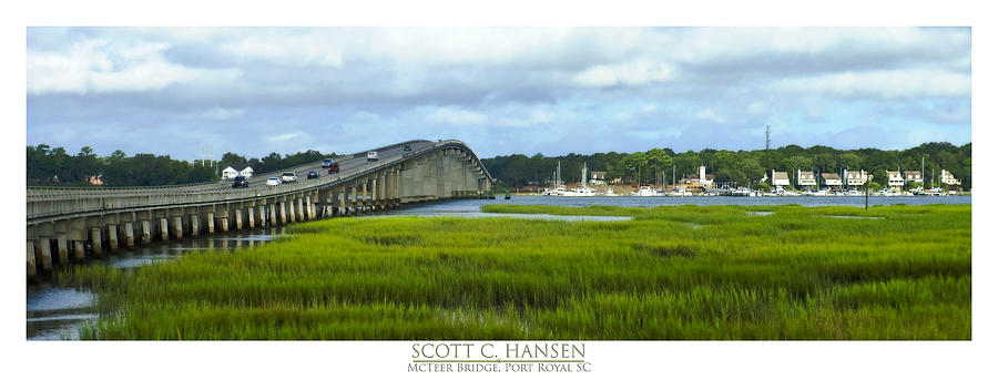 Boat Photograph - McTeer Bridge by Scott Hansen