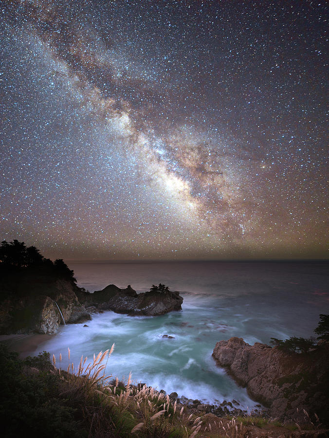 McWAY FALLS AND MILKY WAY Photograph by Surjanto Suradji - Fine Art America