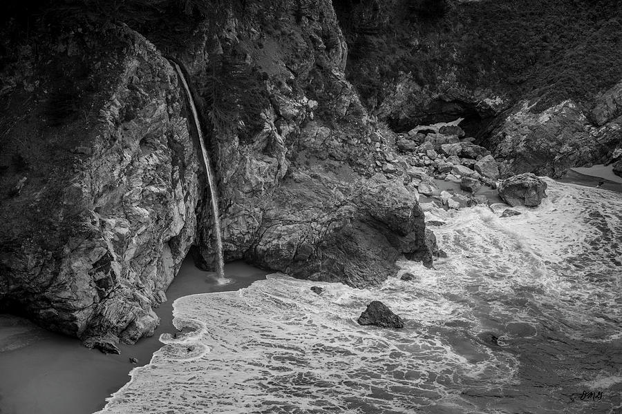 McWay Falls Big Sur CA II BW Photograph by David Gordon