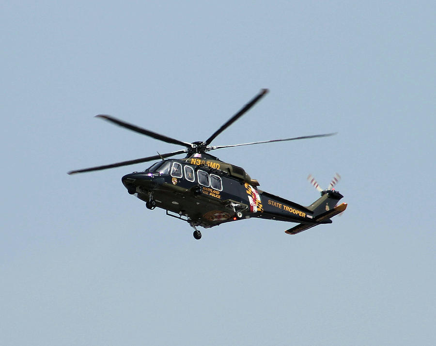 MD State Police Helicopter Photograph by Robert Banach