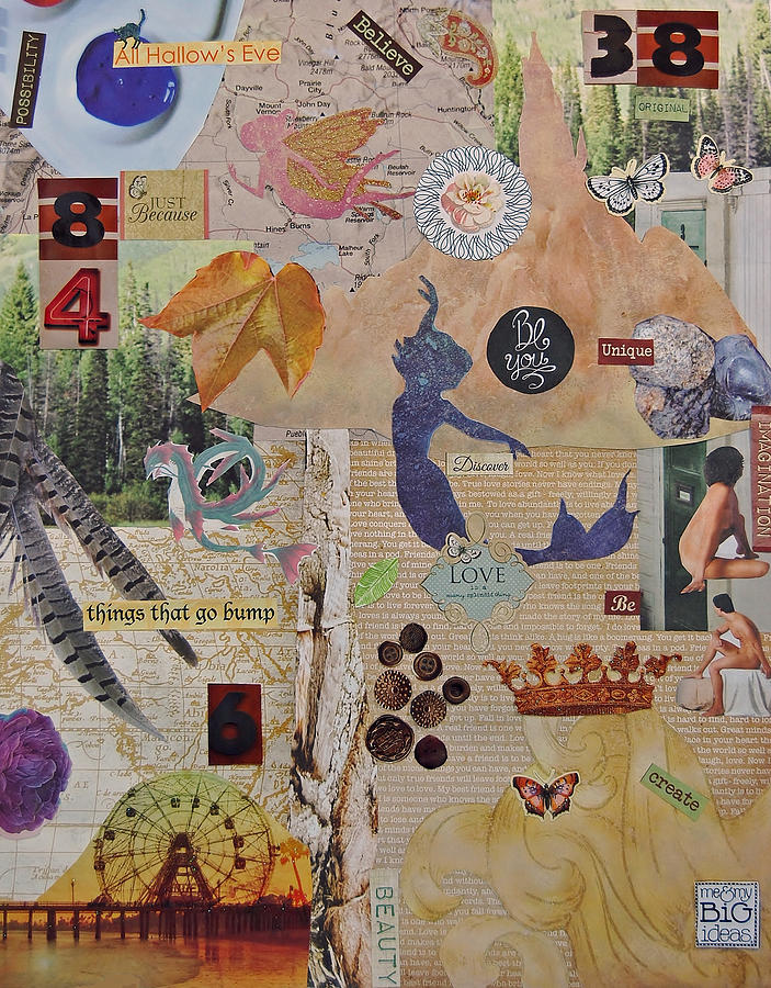 Collage Mixed Media - Me and My Big Ideas by Charla Van Vlack