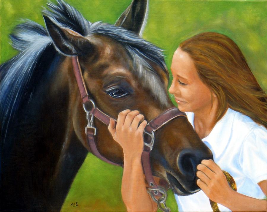 Me and my horse Painting by Sun Sohovich - Fine Art America